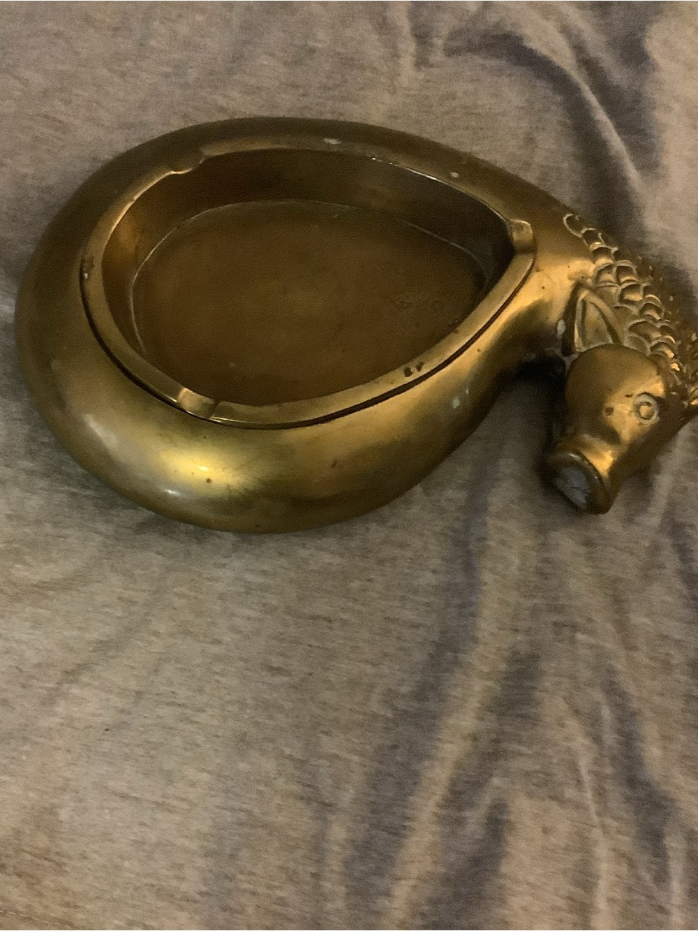 Vintage Brass  Horse Head Decorative Ashtray